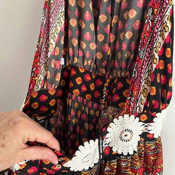 Free People rising sun harem jumpsuit NWOT Sz Sm bin f - Picture 5 of 8